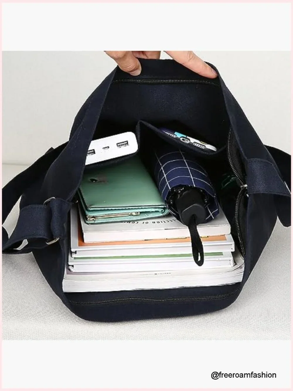 Canvas Hobo Crossbody Handbag Large Capacity Casual Tote Shoulder Bag